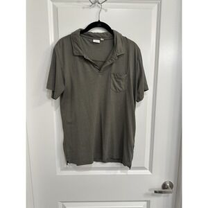 Onia Men's‎ Cotton/Modal Blend S/S Polo Shirt Green Size Small